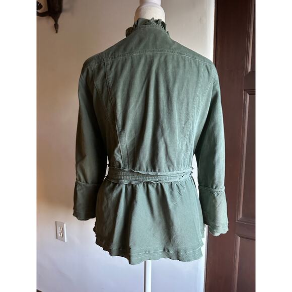 J. JILL |  Boho Fine Wale Corduroy Wrap Tie Waist Jacket | Women's Size Small - Picture 6 of 7